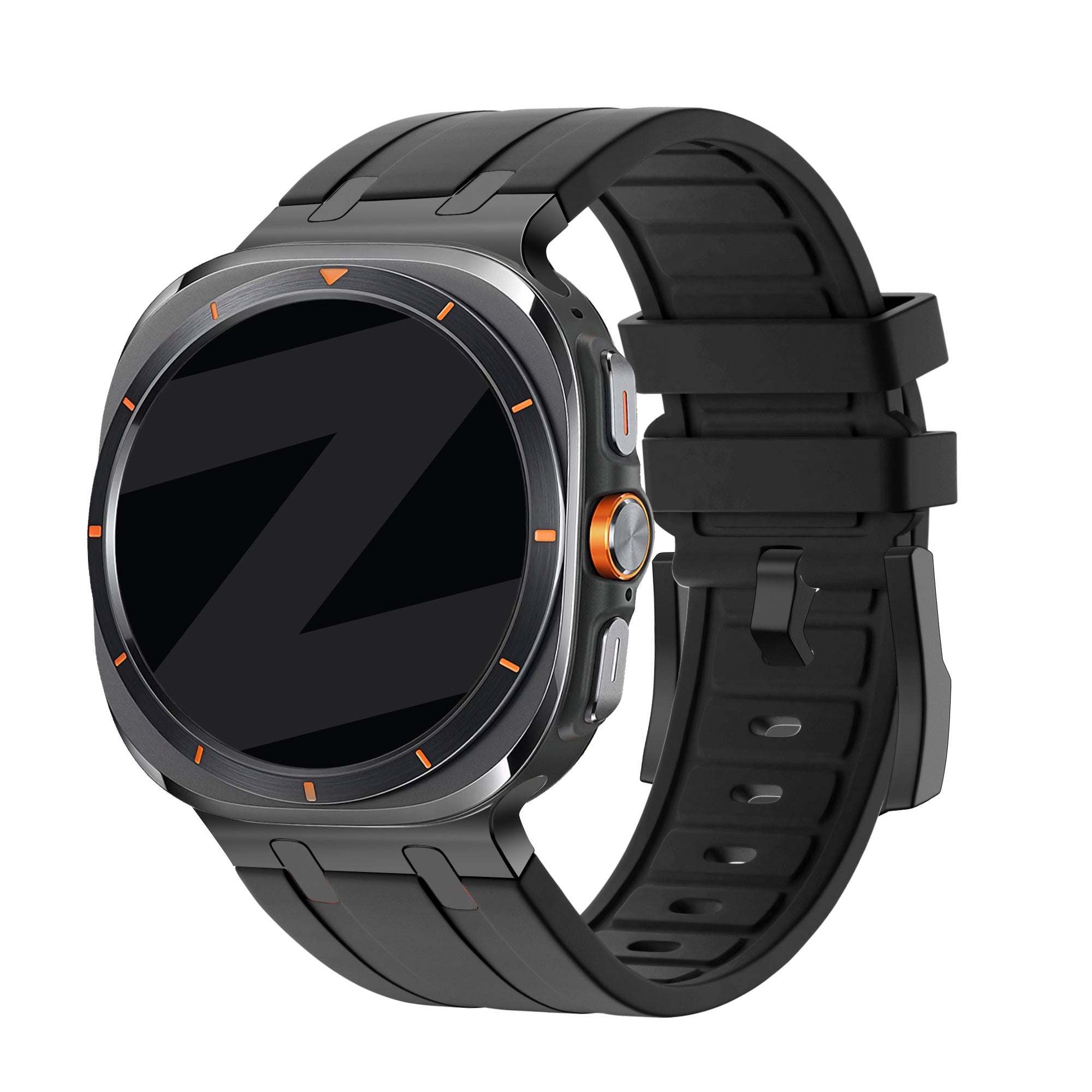 galaxy watch ultra liquid silicone strap black