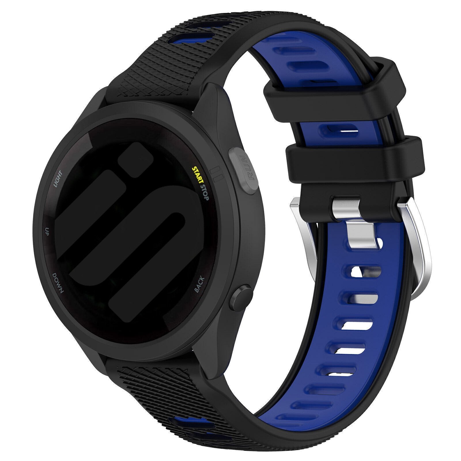 Coros Pace Pro Sport Strap with Buckle (Black/Blue)