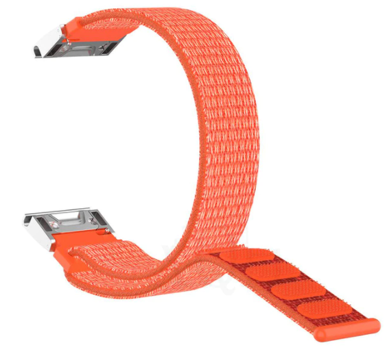 garmin-fenix-5-6-nylon-band-oranje-2