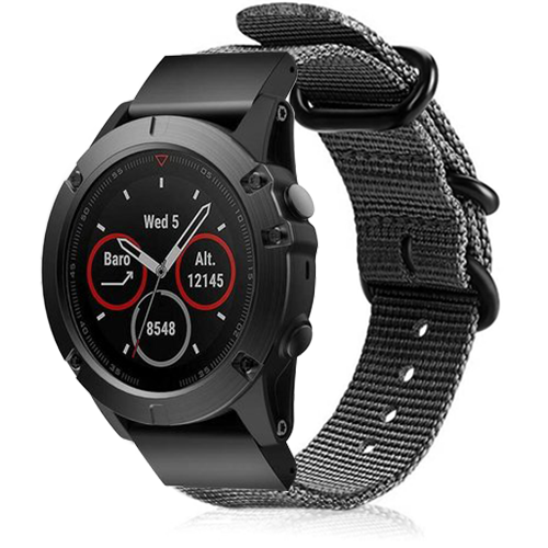 Garmin Tactix 8 - 47mm Nylon Buckle Strap (Grey)