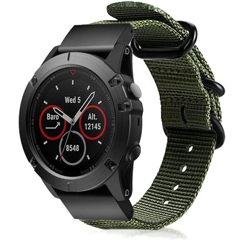 Garmin Forerunner 970 Nylon Buckle Strap (Green)