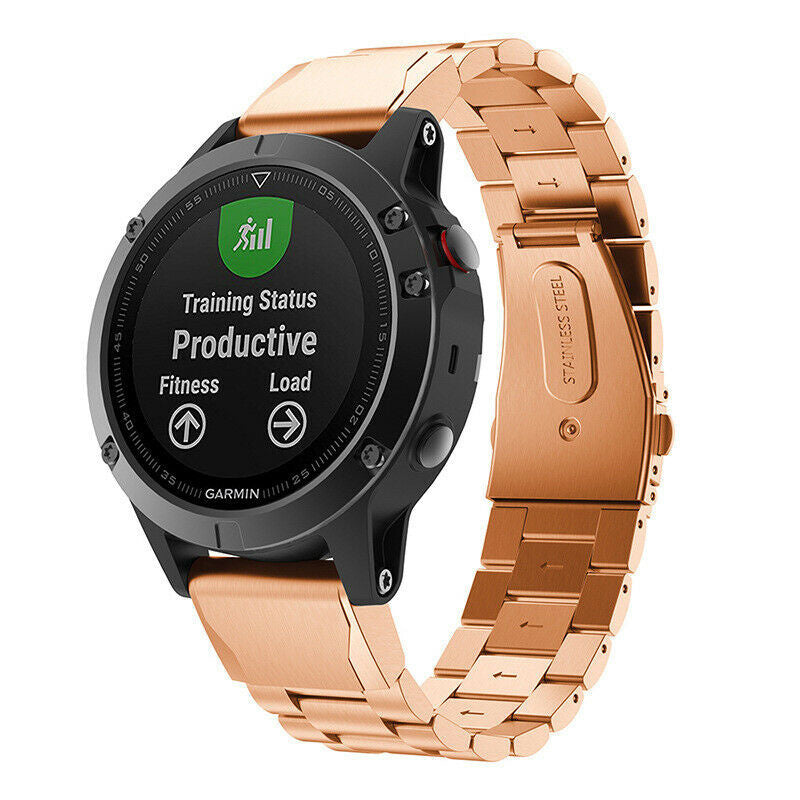 Garmin Forerunner 970 Steel Strap (Rose Gold)