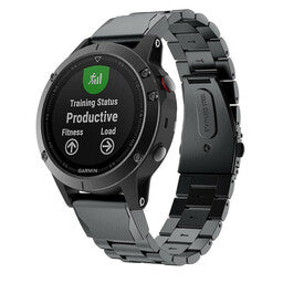 Garmin Instinct E - 45mm Steel Strap (Black)