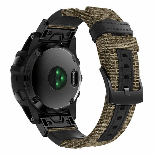 Garmin MARQ Nylon Hybrid Strap (Beige)