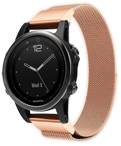 Garmin Descent Mk2S Milanese Strap (Rose Gold)