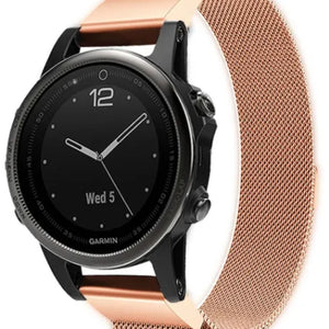 Garmin Descent Mk3(i) - 43mm Milanese Strap (Rose Gold)