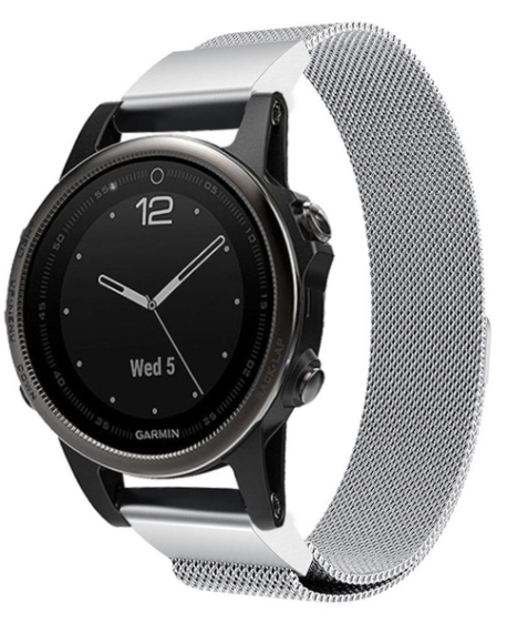 Garmin Approach S70 - 42mm Milanese Strap (Silver)