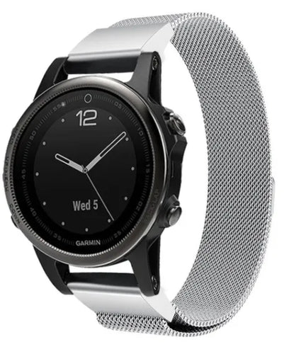 Garmin Descent Mk3(i) - 43mm Milanese Strap (Silver)