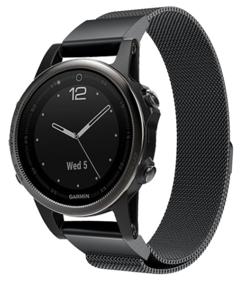 garmin-fenix-5s-6s-milanese-band-zwart