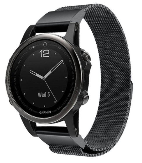 Garmin Approach S70 - 42mm Milanese Strap (Black)