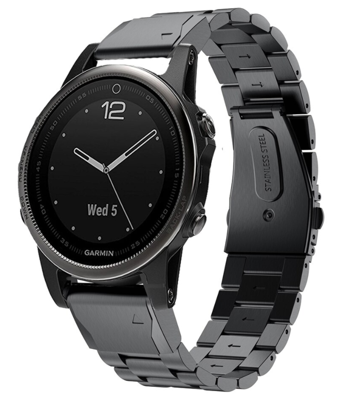 Garmin Approach S70 - 42mm Steel Strap (Black)