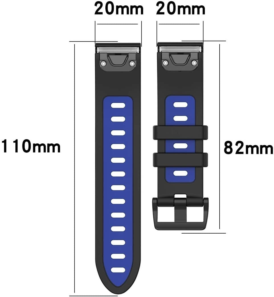 garmin-fenix-5s-silikon-armband-schwarz-blau