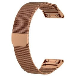 Garmin Instinct 3 - 50mm Milanese Strap (Rose Gold)