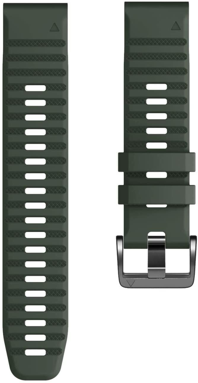 Garmin Tactix 8 - 51mm Silicone Strap (Dark Green)