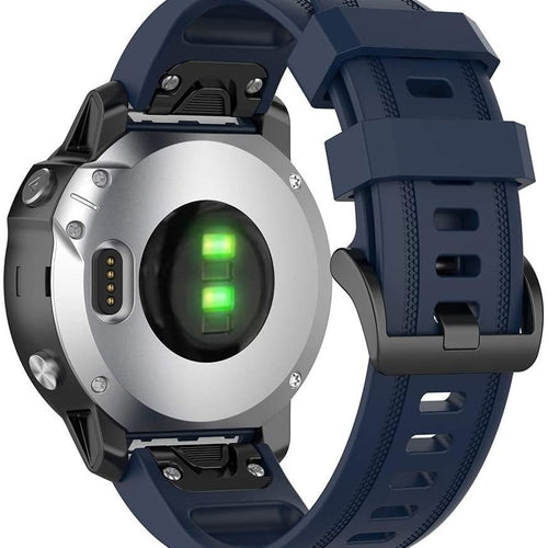 Garmin Descent Mk3(i) - 43mm Silicone Strap (Dark Blue)