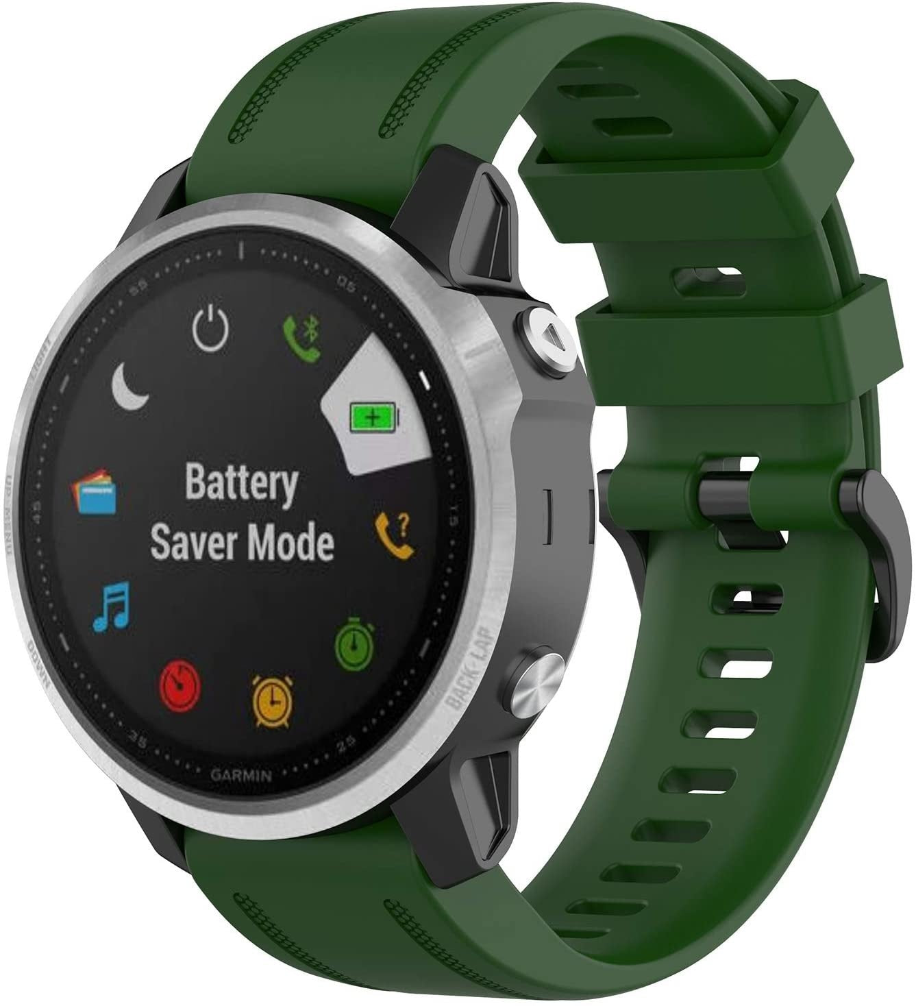 Garmin Approach S70 - 42mm Silicone Strap (Army Green)