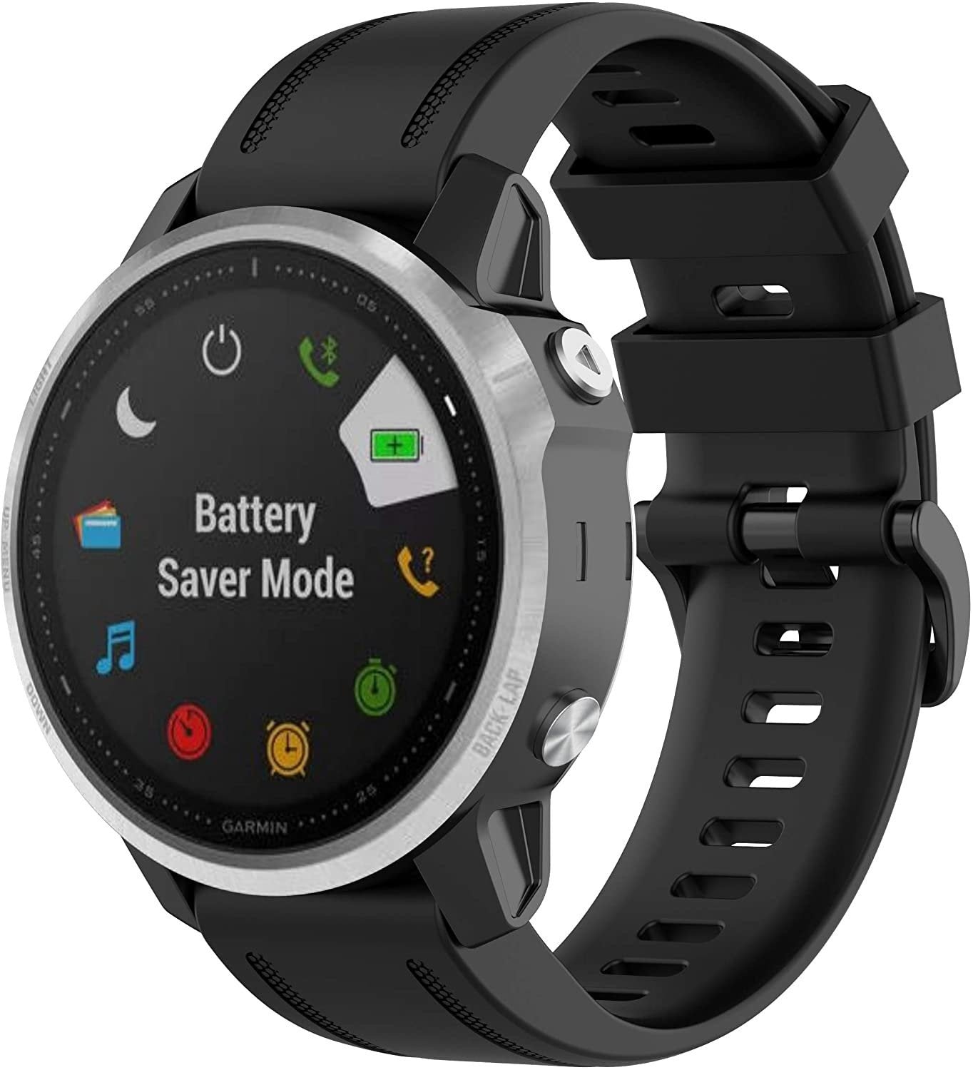 Garmin Approach S70 - 42mm Silicone Strap (Black)