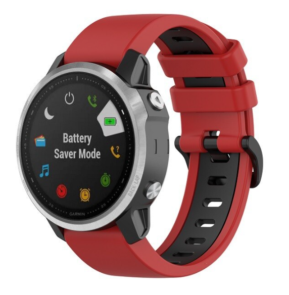 Garmin Approach S70 - 42mm Sport Strap with Buckle (Red/Black)