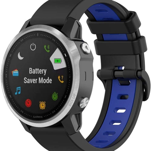 Garmin Descent Mk3(i) - 43mm Sport Buckle Strap (Black/Blue)