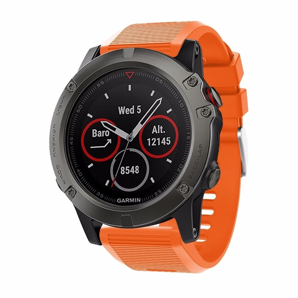 Garmin Fenix 5x 6x Silicone Strap Orange