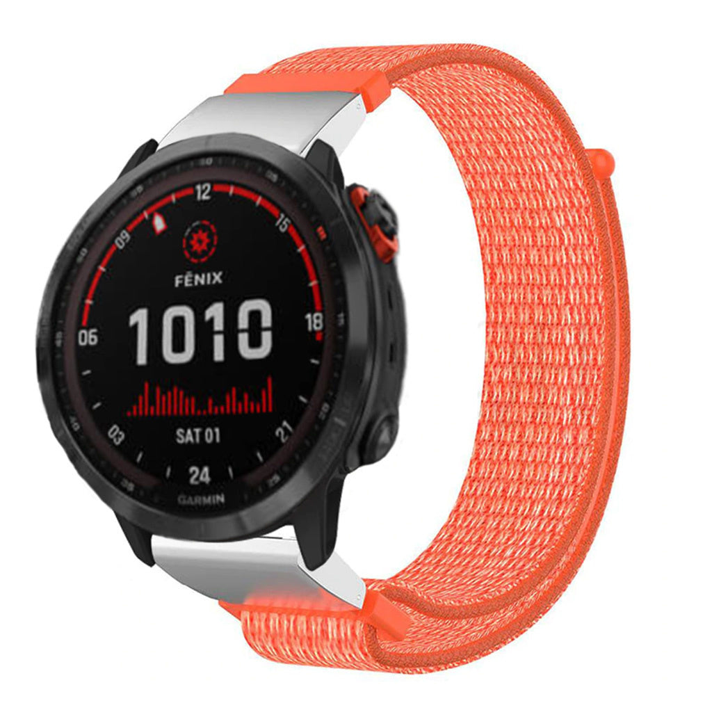 Garmin Fenix Nylon Strap (Orange) - Main Image