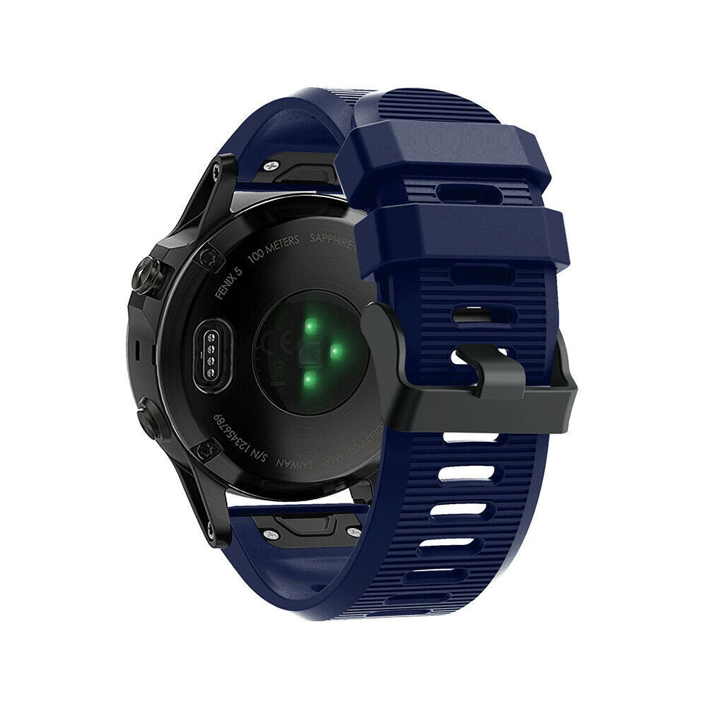 Garmin Fenix 7x Silicone Strap (Dark Blue) - Main Image