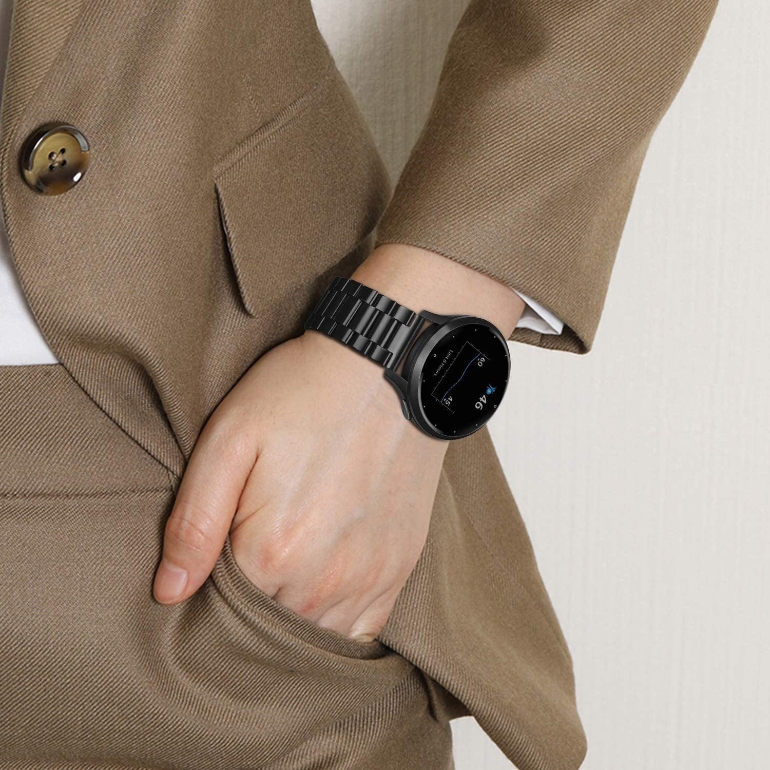 Xiaomi Amazfit GTR Steel Strap (Black)