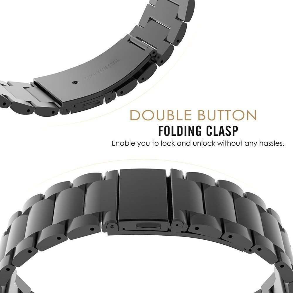 Garmin Venu 3s Steel Strap (Black)