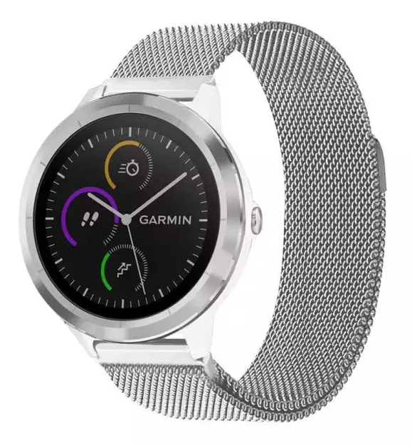 Garmin Vivomove 3s Milanese Metal Strap 39mm (Silver)