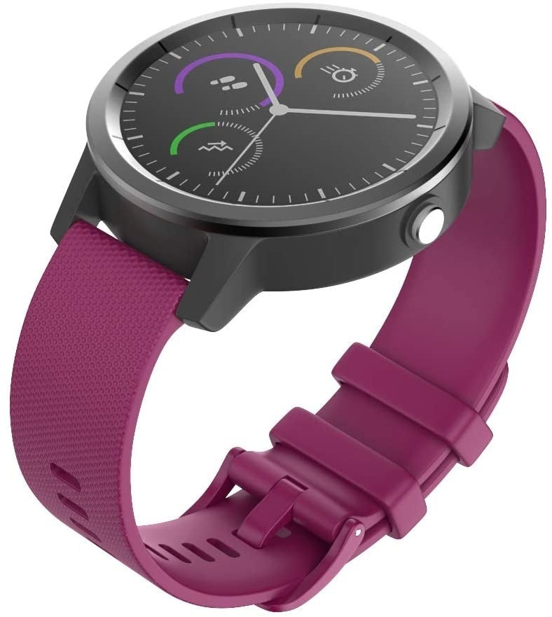 Garmin Vivomove 3s Silicone Strap 39mm (Dark Red) - Main Image