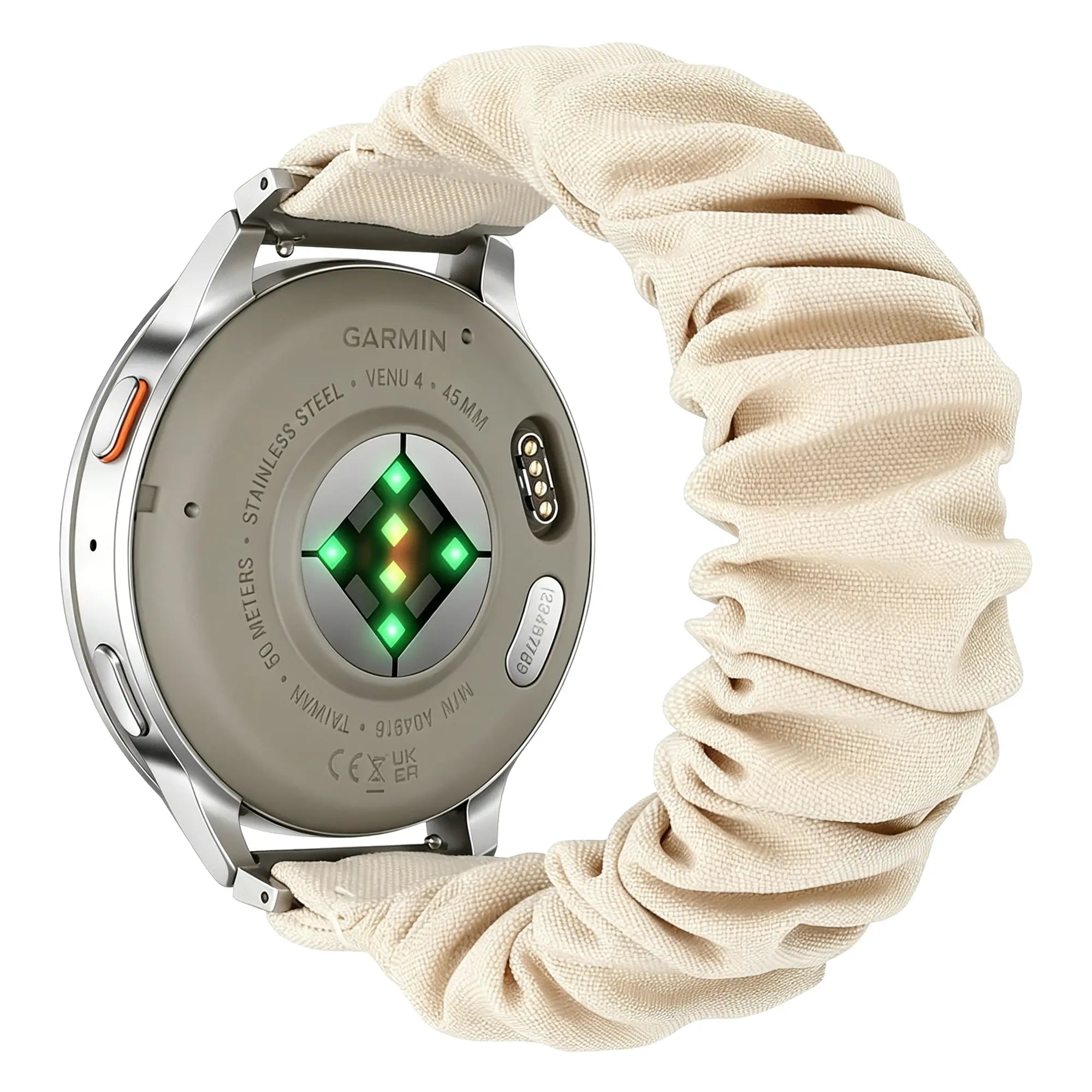Garmin Venu 2 Plus Scrunchie Strap (Starlight)