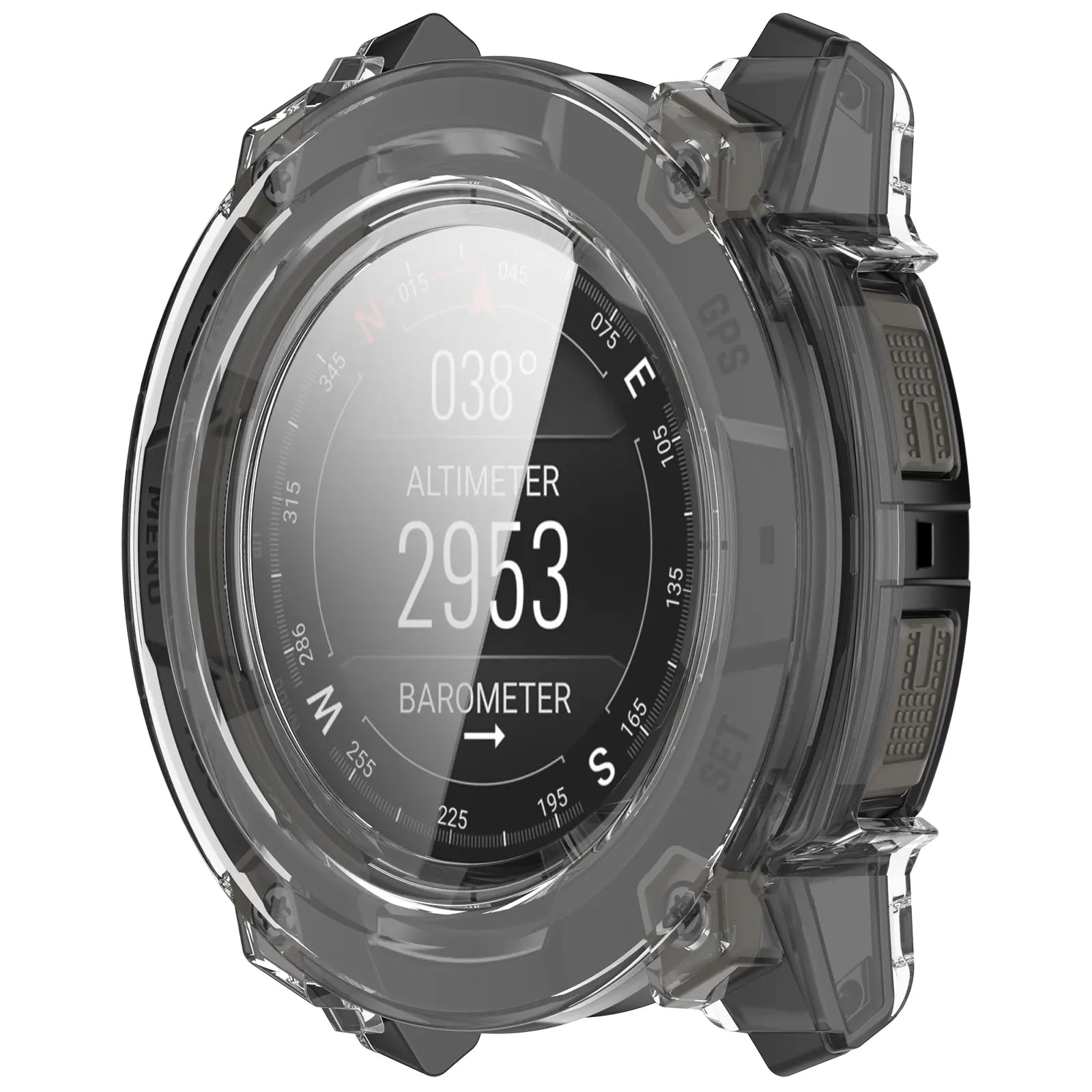 Garmin Instinct 3 - 45mm PC Case with Glass (Transparent)
