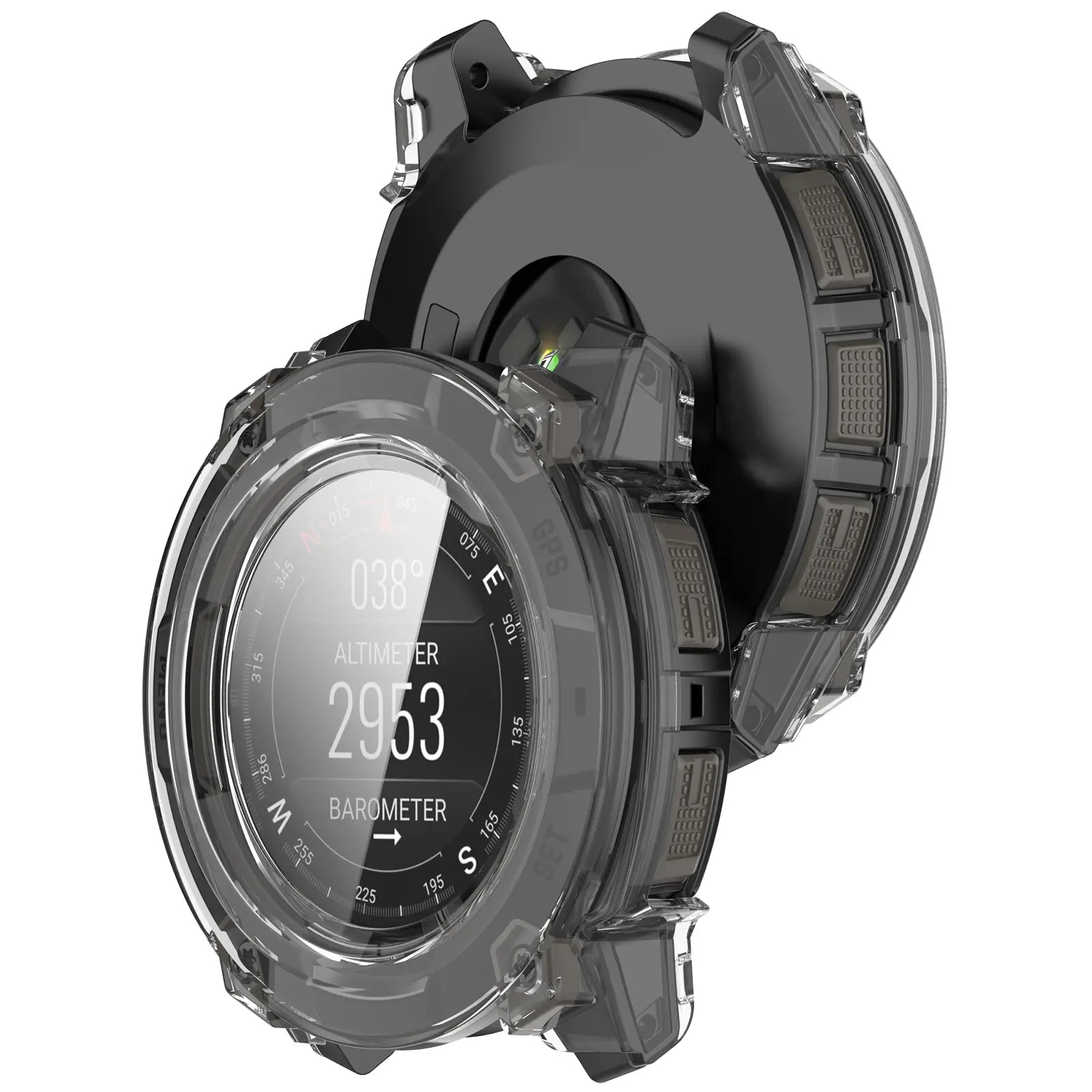 Garmin Instinct 3 - 45mm PC Case with Glass (Transparent)
