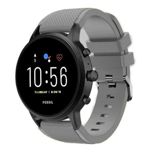 Fossil Gen 4 Explorist (HR) Silicone Strap (Grey)