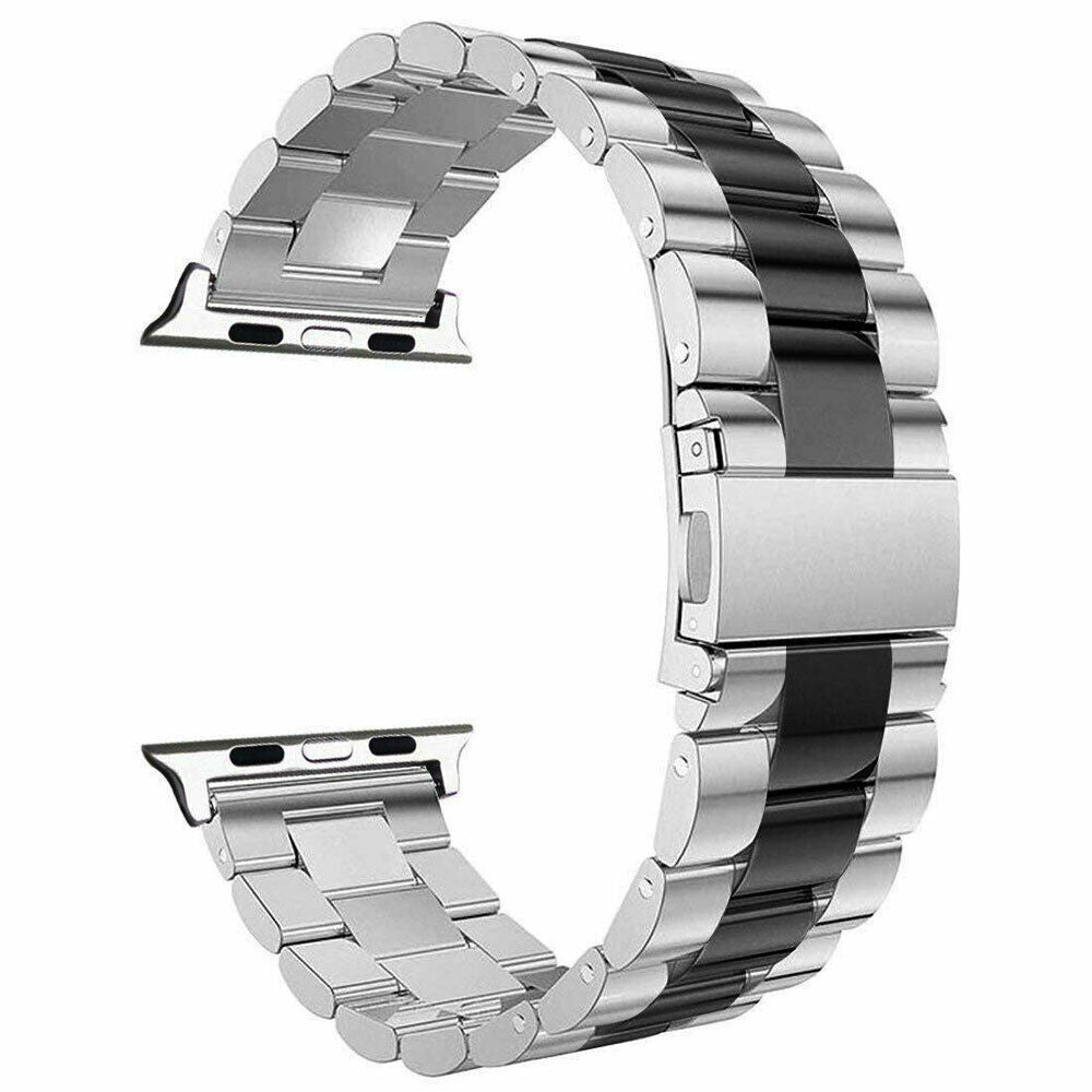 gliederarmband-apple-watch-silber-schwarz