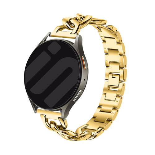Samsung Galaxy Watch Active Steel Chain Strap (Gold)