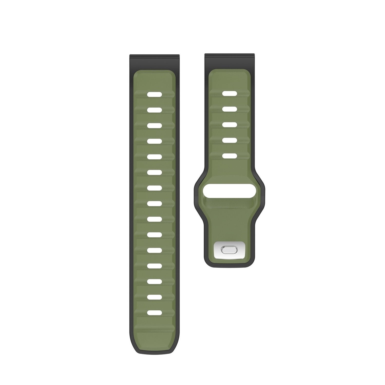 Withings Steel HR - 40mm Outdoor Duo Silicone Strap (Green/Black)