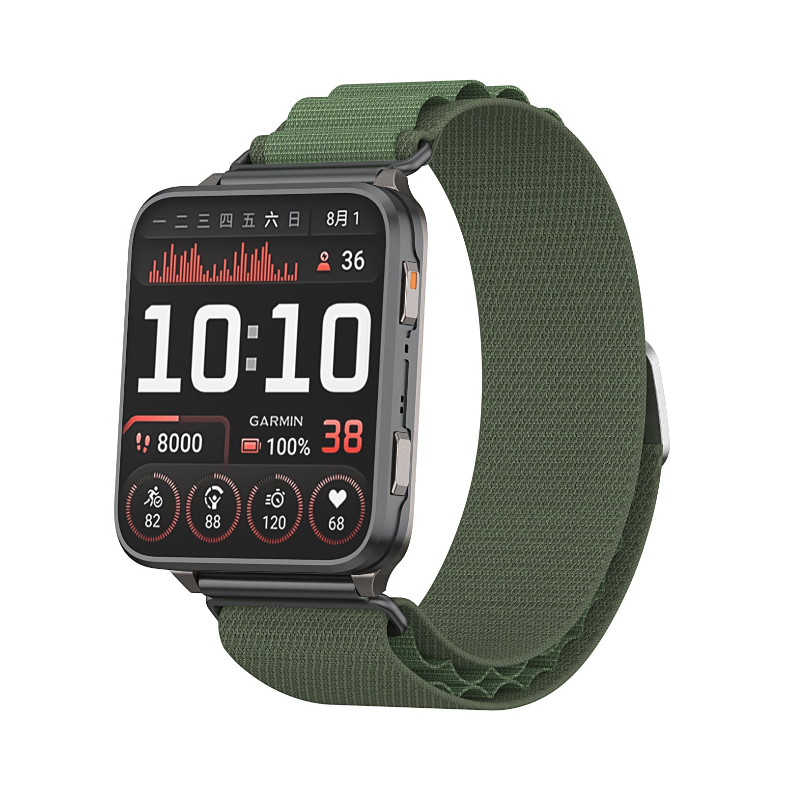 TicWatch Pro 5 Enduro Alpine Nylon Strap (Green)