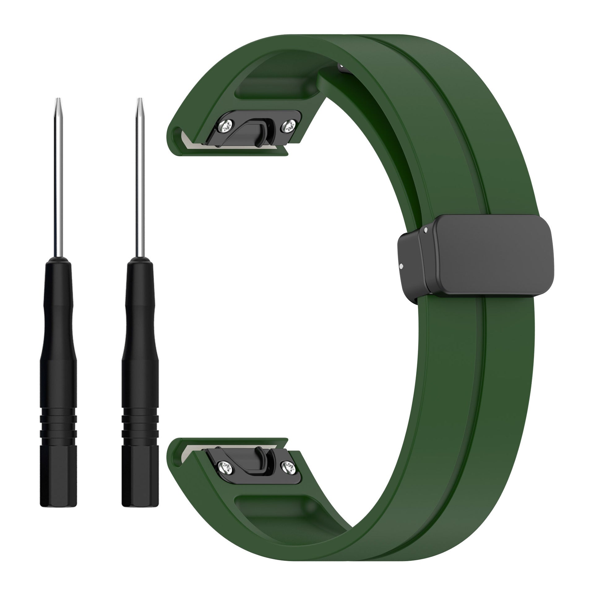 Garmin Instinct D-Buckle Silicone Strap (Army Green)