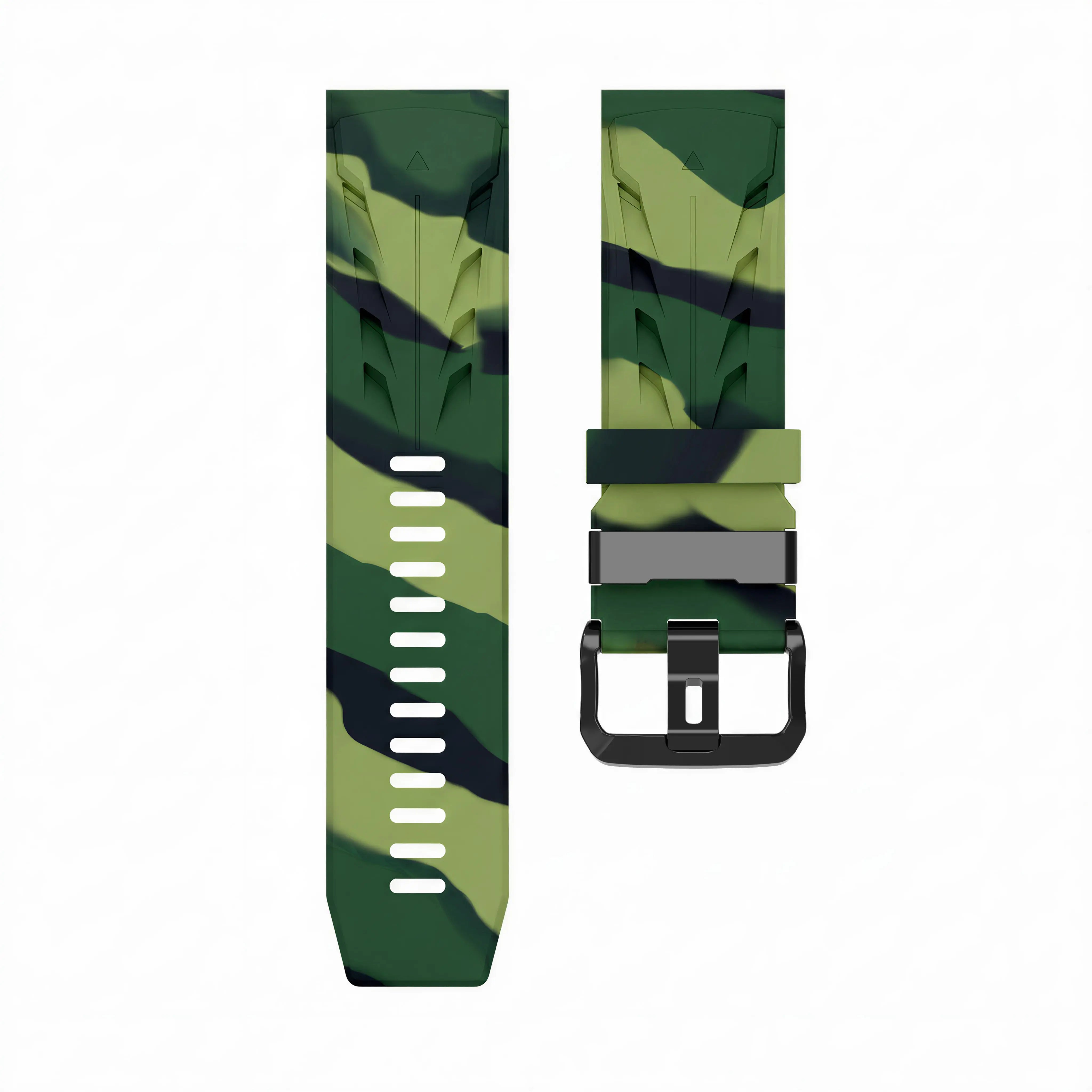 Garmin Epix Pro (Gen 2) 51mm Race Silicone Strap (Green Camouflage)