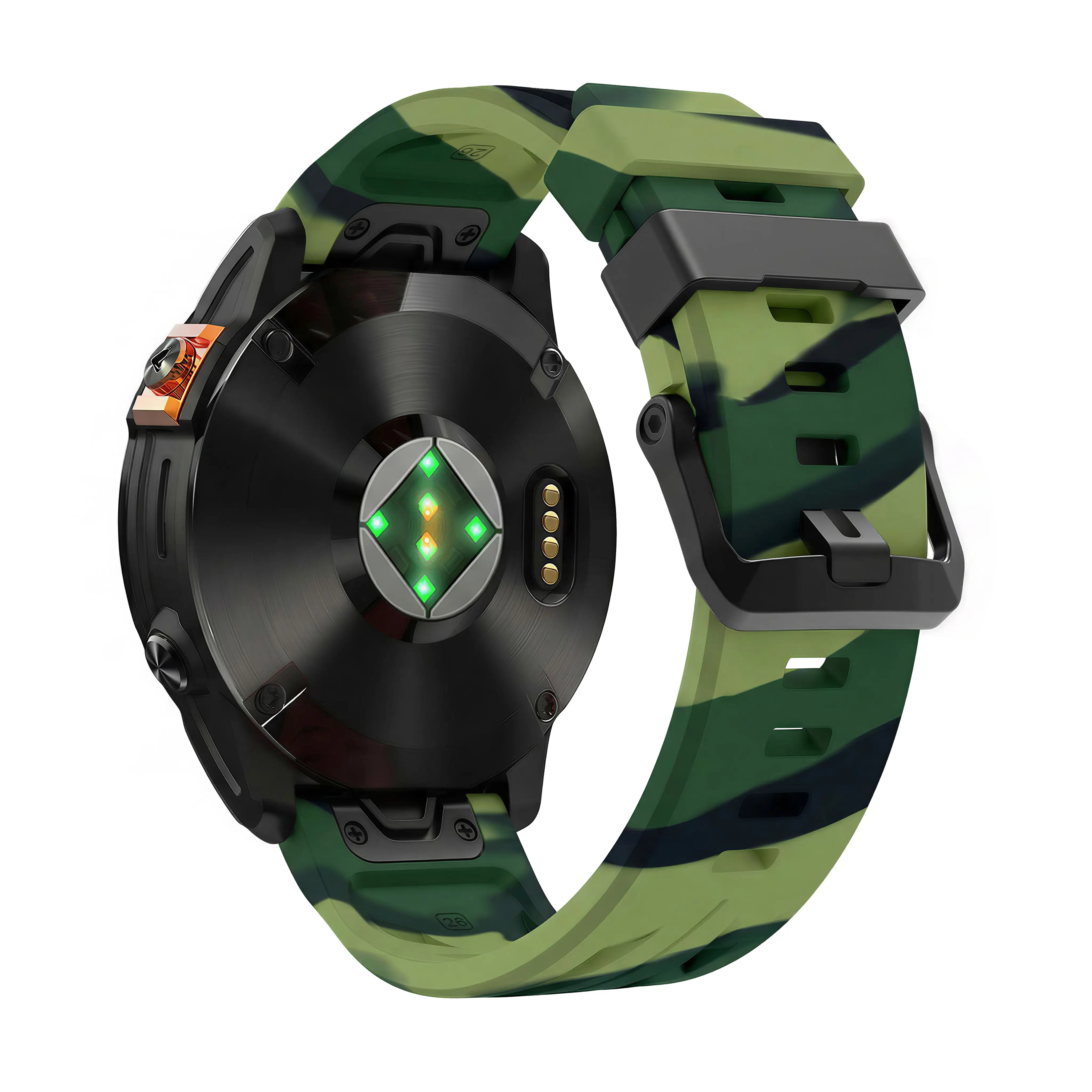 Garmin Epix Pro (Gen 2) 51mm Race Silicone Strap (Green Camouflage)