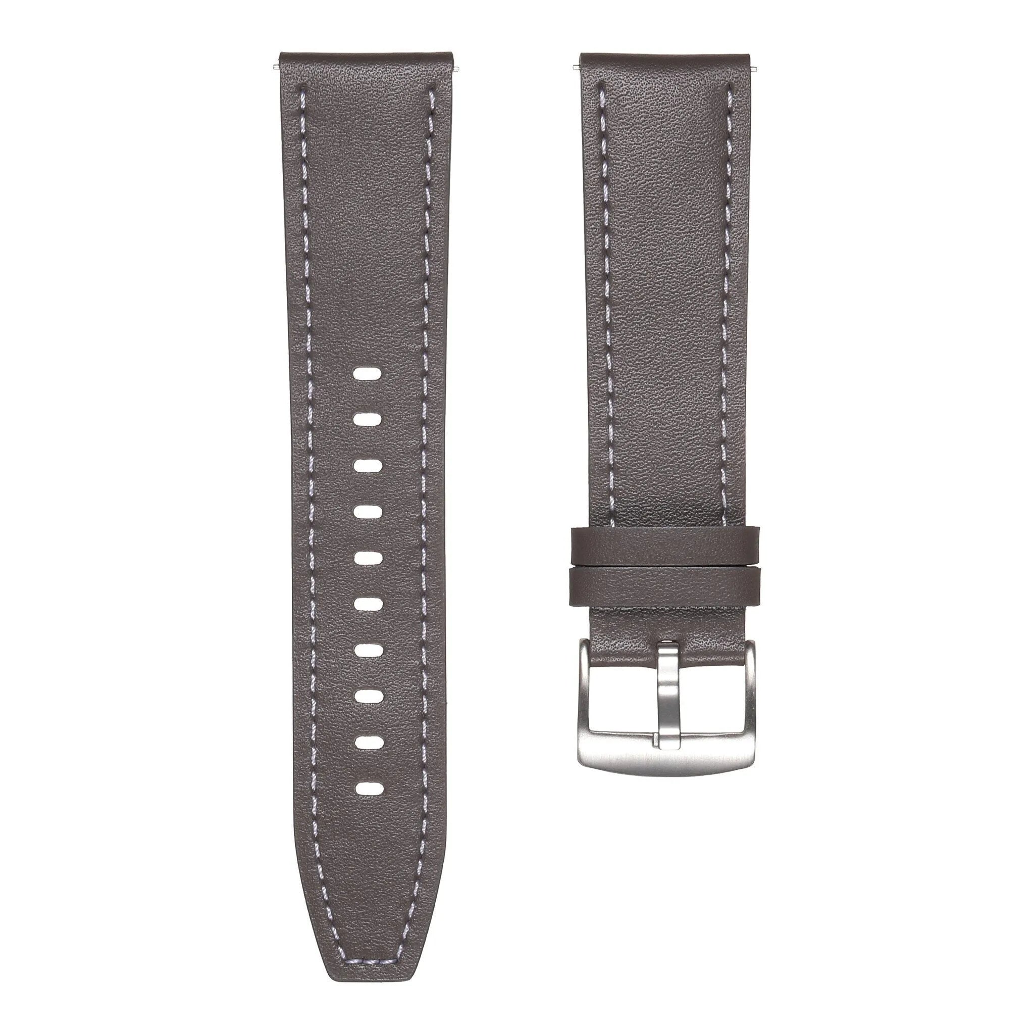 Oppo Watch S Leather Strap 'One Push' (Grey)