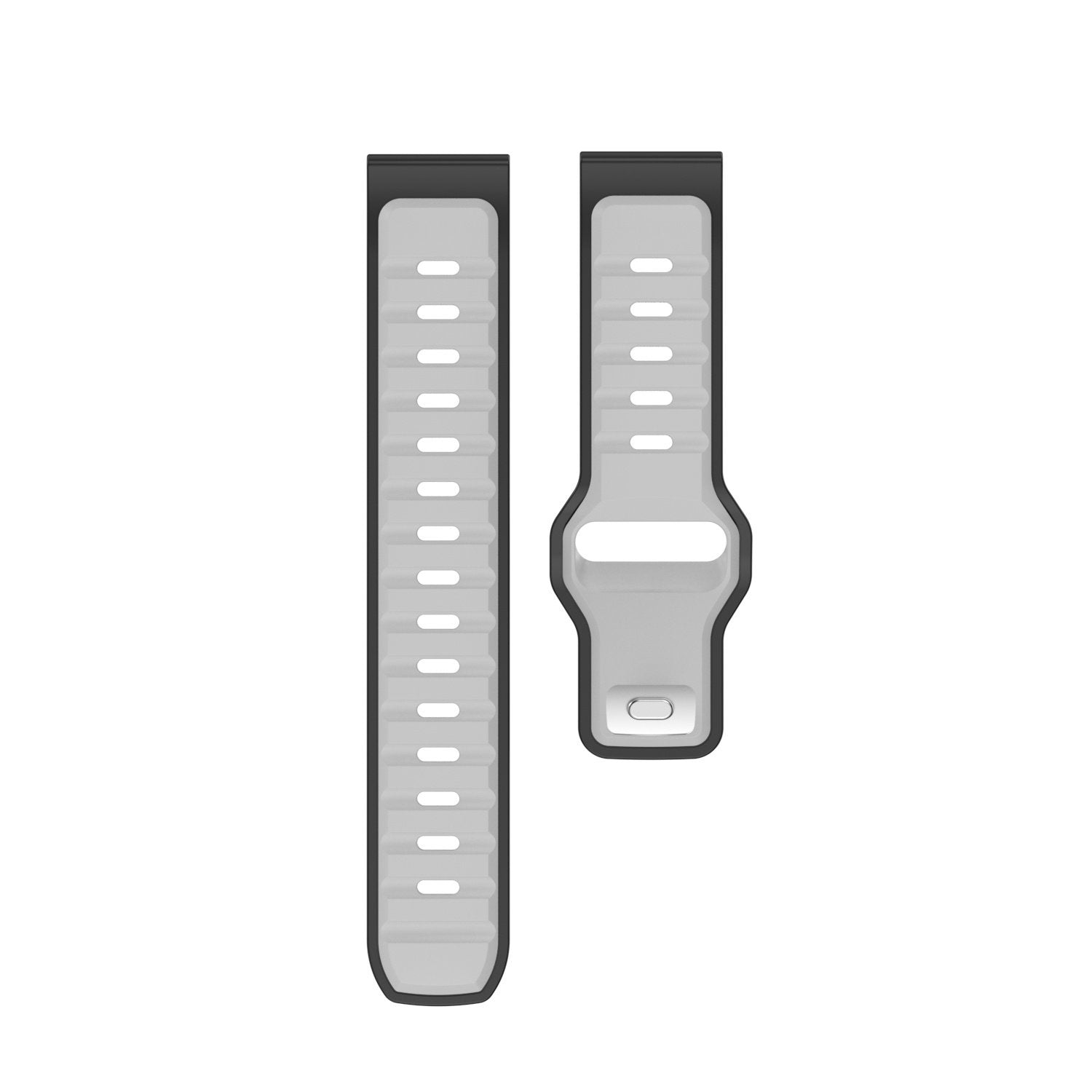 Withings Steel HR - 40mm Outdoor Duo Silicone Strap (Grey/Black)