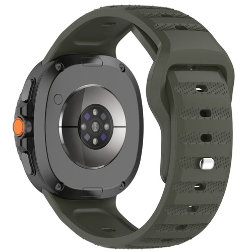 Samsung Galaxy Watch 8 - 44mm Outdoor Silicone Strap (Dark Green)