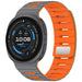 Samsung Galaxy Watch 8 - 44mm Magnetic Silicone Strap (Dark Grey/Orange)