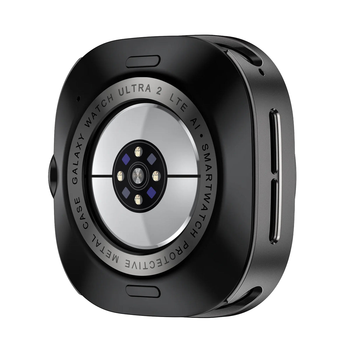 Samsung Galaxy Watch Ultra 2 Metal Case with Bezel (Dark Grey/Orange)