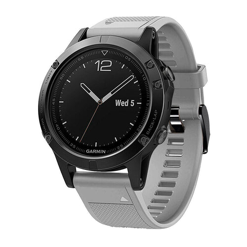 Garmin Quatix 8 - 47mm Silicone Strap (Grey)