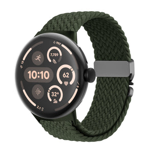 Google Pixel Watch 3 - 45mm Braided Strap with P-Buckle (Green)