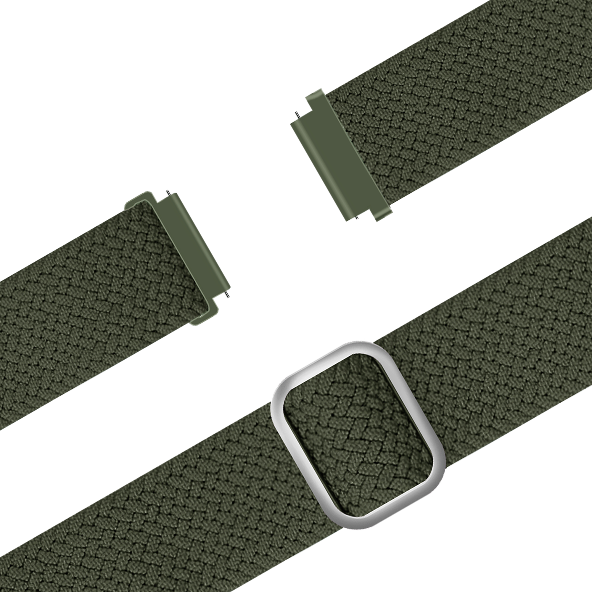 Bandz Garmin Venu 4 - 41mm Adjustable Braided Strap (Green)