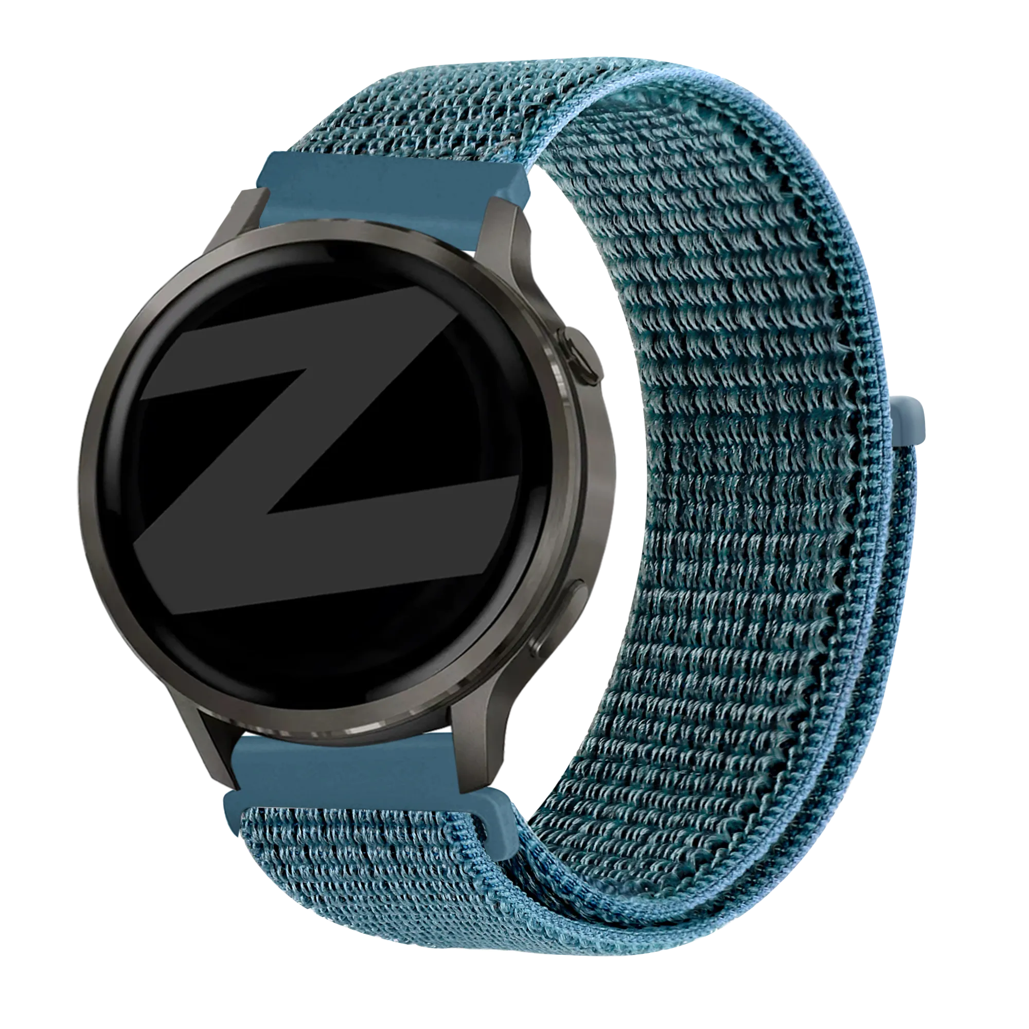 Bandz Garmin Venu 4 - 41mm Nylon Loop Strap (Green-Grey)